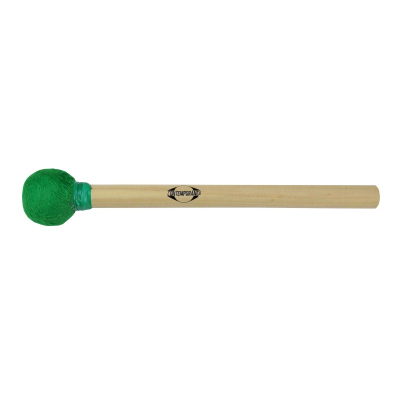 Mailloche de surdo bois 35cm (1°) - Verte